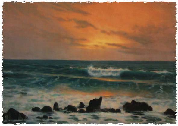 Abendstimmung am Meer von Sandro da Verscio